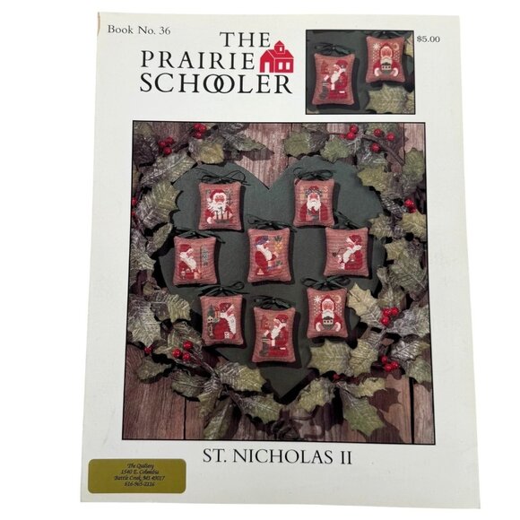 The Prairie Schooler St. Nicholas II Cross Stitch Chart 8 Pattern Booklet #36 - Picture 1 of 5